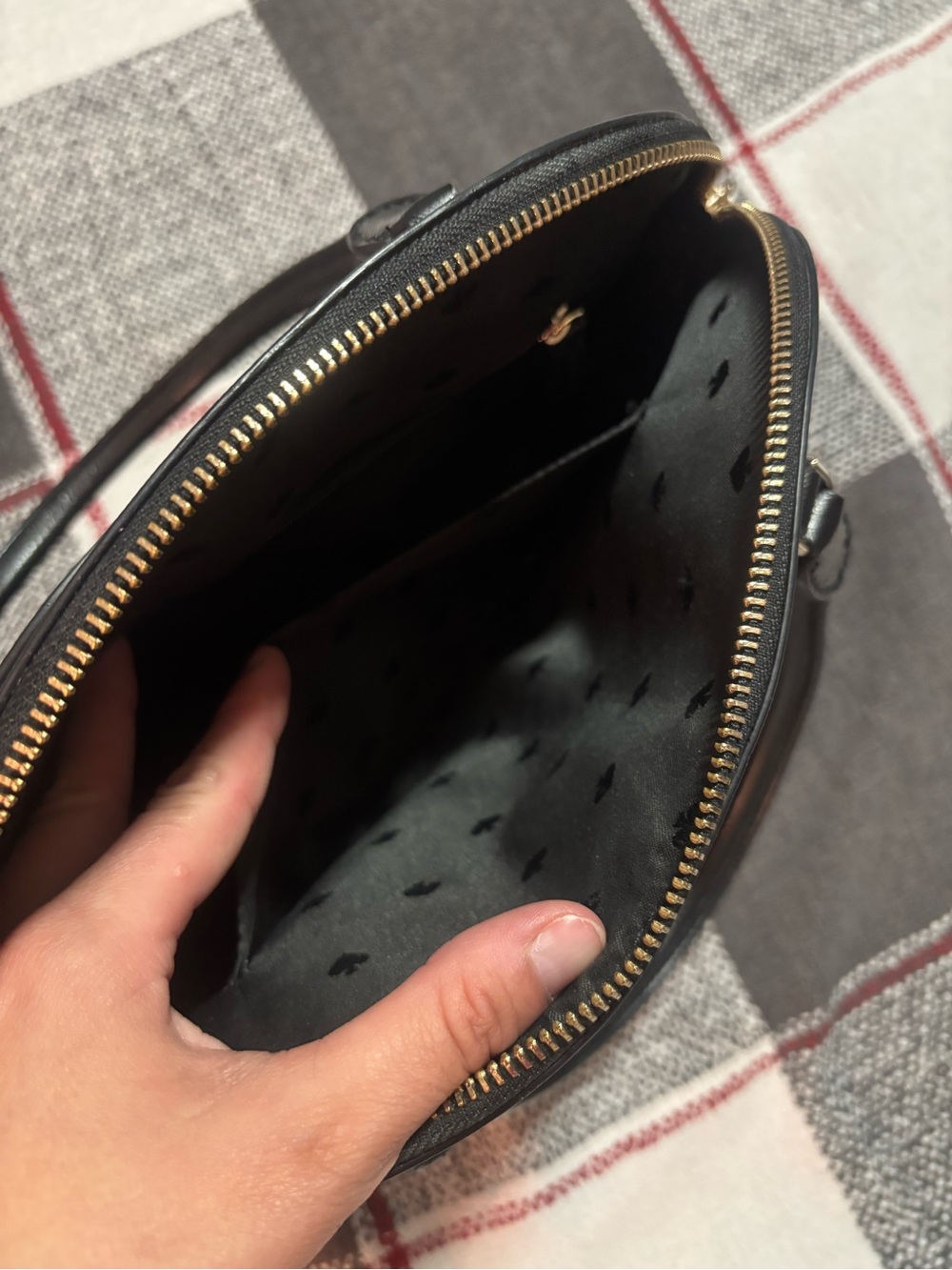 Kate Spade New York Black Saffiano Dome Satchel - Picture 9 of 15